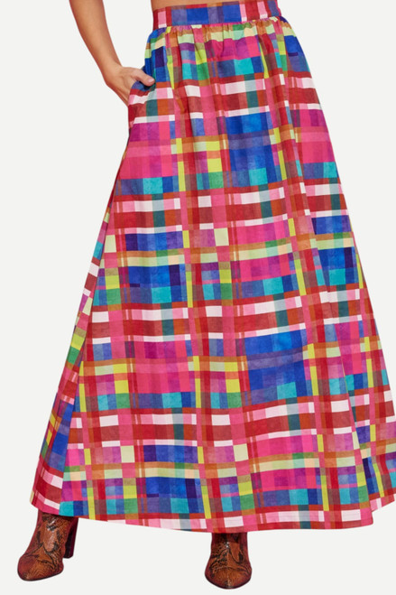 Daphne Skirt - Circus Plaid