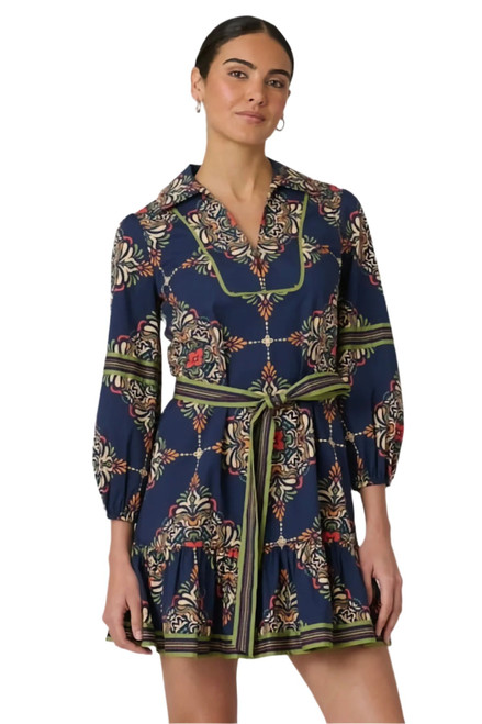 Evans Dress - Navy Multi Evans Dress - Navy Multi