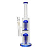 14" Double Tree Perc Water Pipe - Assorted