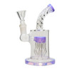 6" Bent Neck Wave Perc Water Pipe - Assorted