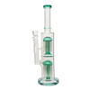 14" Straight Double Tree Water Pipe - Assorted