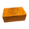 Charmed Carved Wood Box 4" x 6"