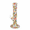 10" Printed Ribbed Silicone Water Pipe - Assorted
