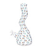 10" Printed Curved Neck Silicone Water Pipe -  Assorted