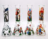 10" Mushroom Decal Beaker Water Pipe - Assorted