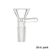 14mm Male Funnel Bowl w/ Handle - 25 ct.