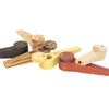 Bearded American Wood Pipe Long with Lid - Assorted