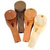 Bearded Wood Pipe P-3 Circle with Lid - Assorted