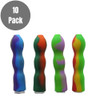 4.5" Fat Silicone Chillum - 10 pk. - Assorted Colors