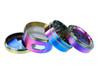 Grind Eeze 63mm Geo Design Rainbow Grinder with Side Windows