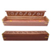 12" Carved Wood Coffin Incense Burner - 2 pk.