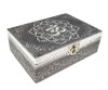 OM Carved Metal Over Wood 4.75 x 6.75" Box with Latch