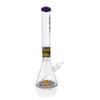 18" 7mm Beaker with Wig Wag on Ice Pinch and Base Water Pipe - Assorted