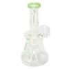 6" Wide Body Banger Hanger with Slitted Perc Water Pipe - Assorted Colors