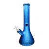 13" 7mm Electroplated Crackle Pattern Beaker Water Pipe