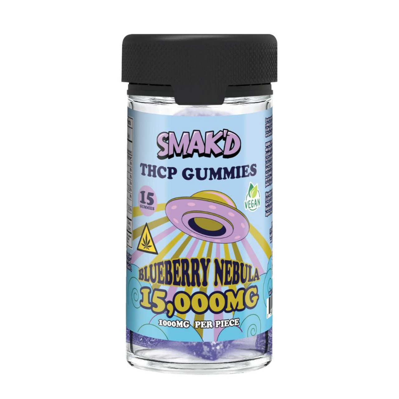 SMAK'D THC-P Blend 15,000mg Gummies - 15 ct. Jar