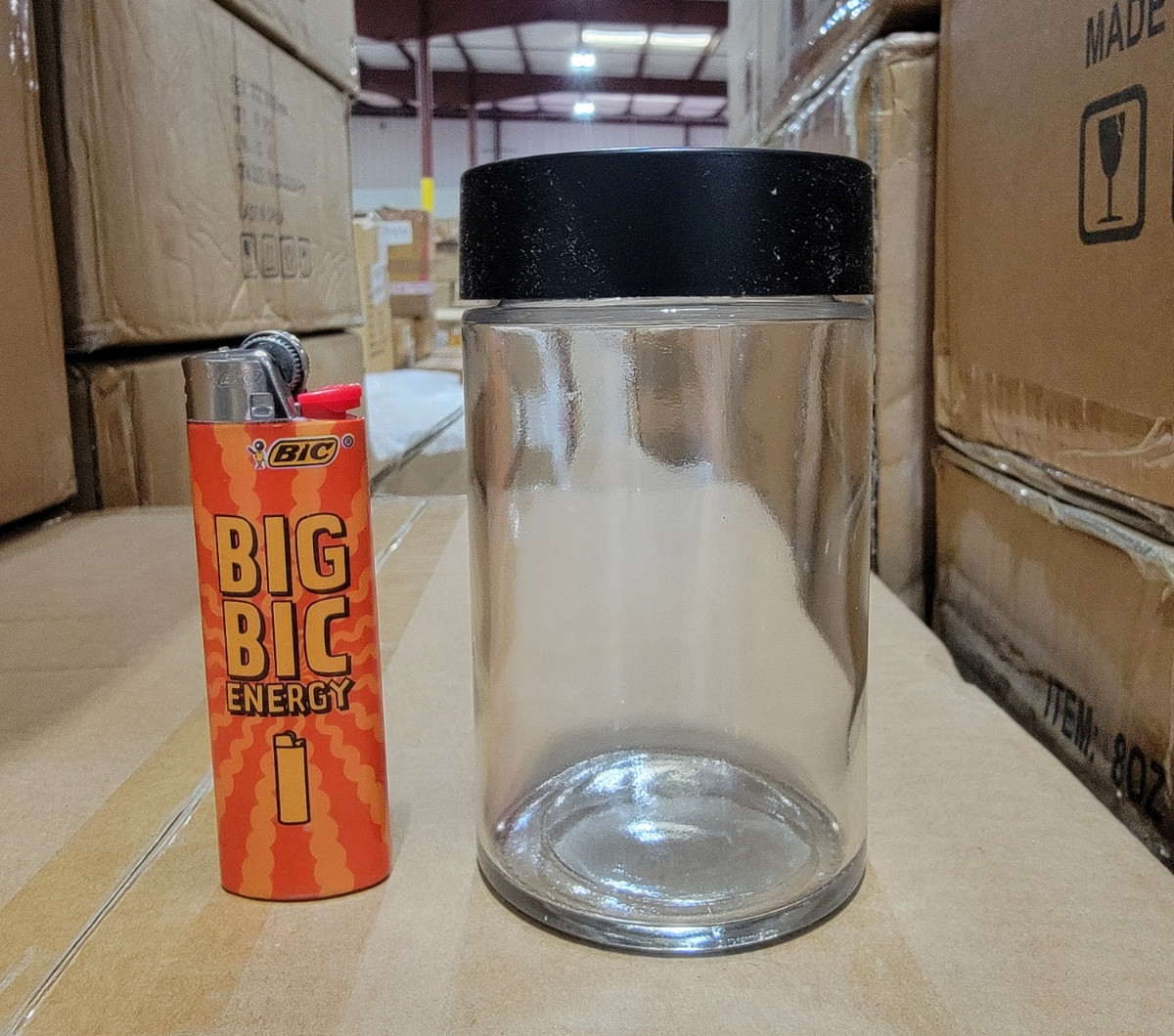 Clear Glass Jar with Child Proof Lid 60mm x 99mm - 70 ct. Case