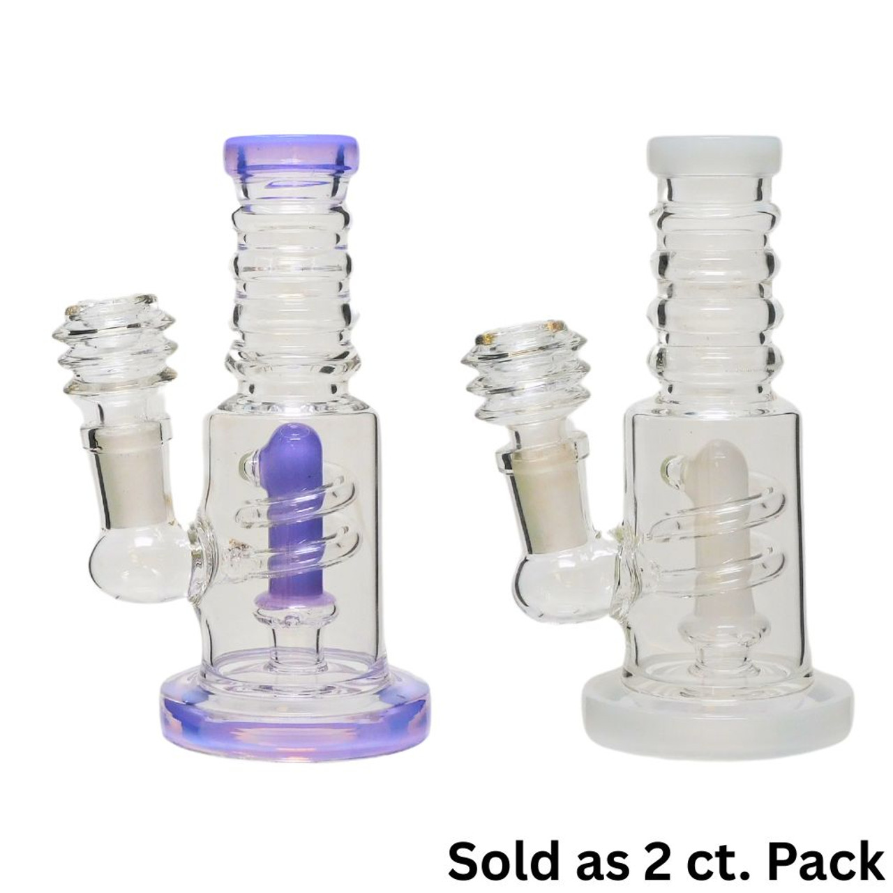5" Coil Wrapped Perc Water Pipe - 2 ct. - Assorted