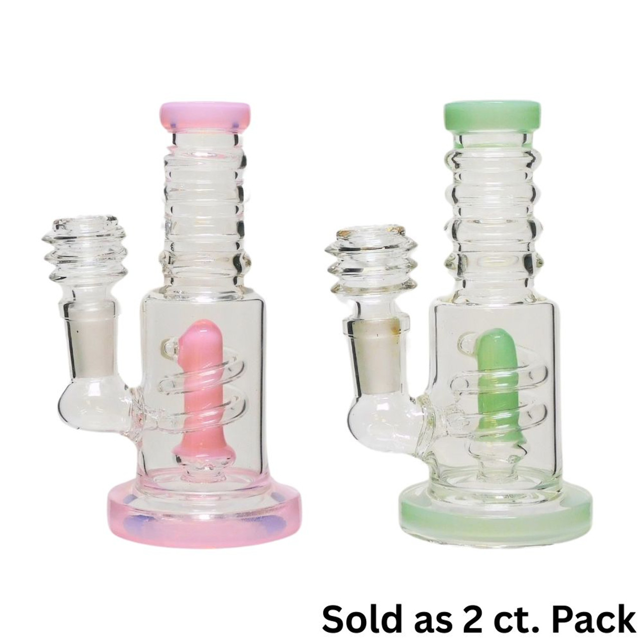 5" Coil Wrapped Perc Water Pipe - 2 ct. - Assorted