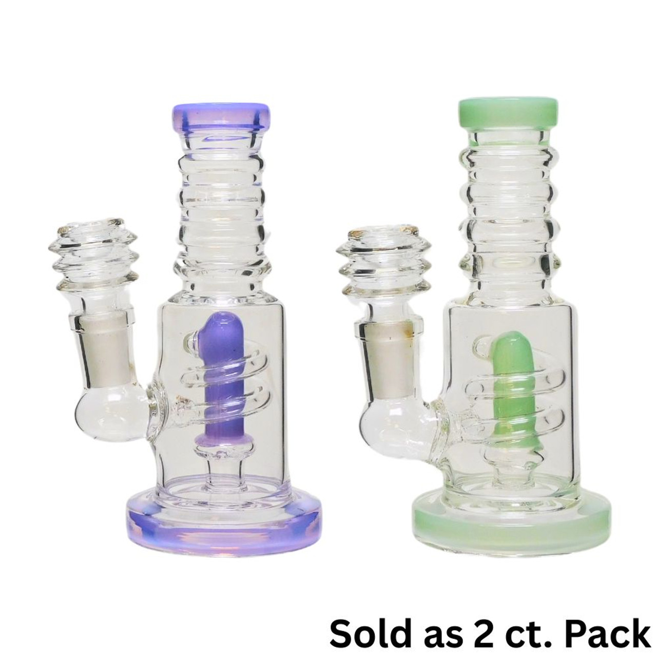 5" Coil Wrapped Perc Water Pipe - 2 ct. - Assorted