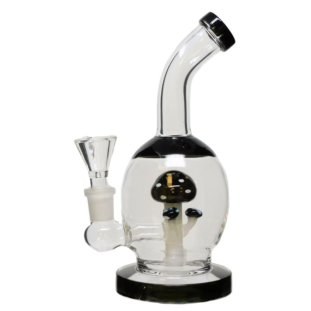 7" Mushroom Globe Water Pipe - Assorted