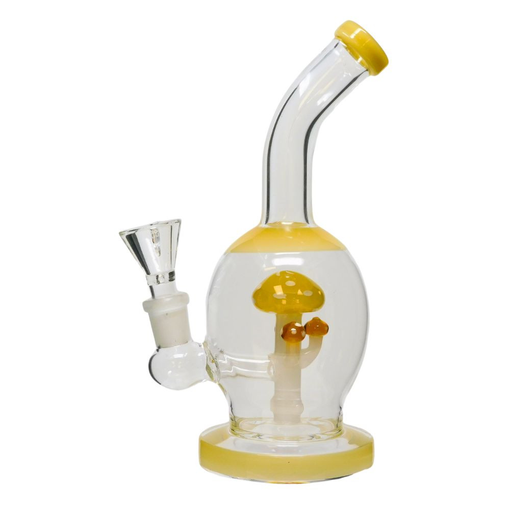 7" Mushroom Globe Water Pipe - Assorted