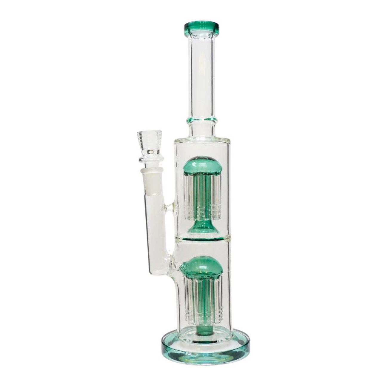 14" Straight Double Tree Water Pipe - Assorted