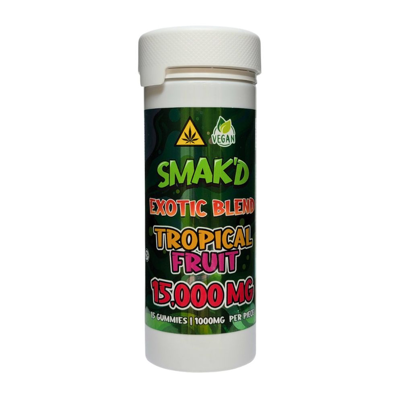 SMAK'D Exotic Blend 15K mg Gummies *Florida Compliant* - 15 ct. Jar