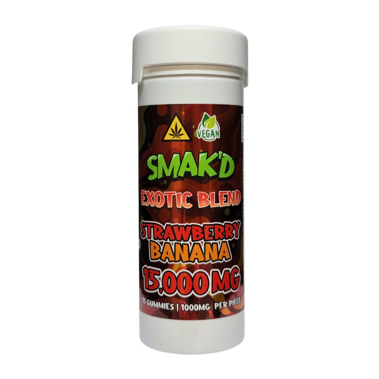 SMAK'D Exotic Blend 15K mg Gummies *Florida Compliant* - 15 ct. Jar