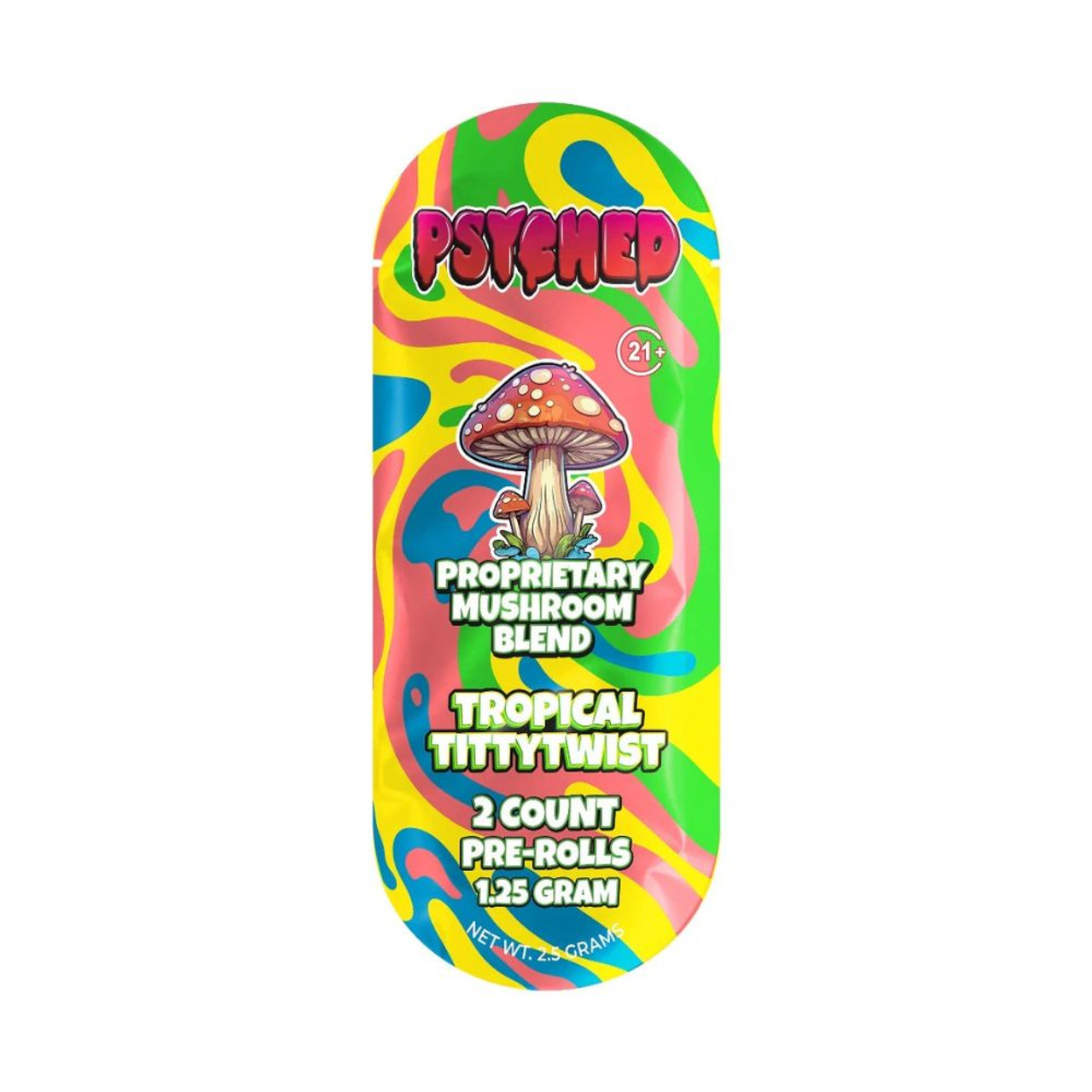 Psyched Mushroom 2 ct. Pre-Rolls - 10 ct. Display