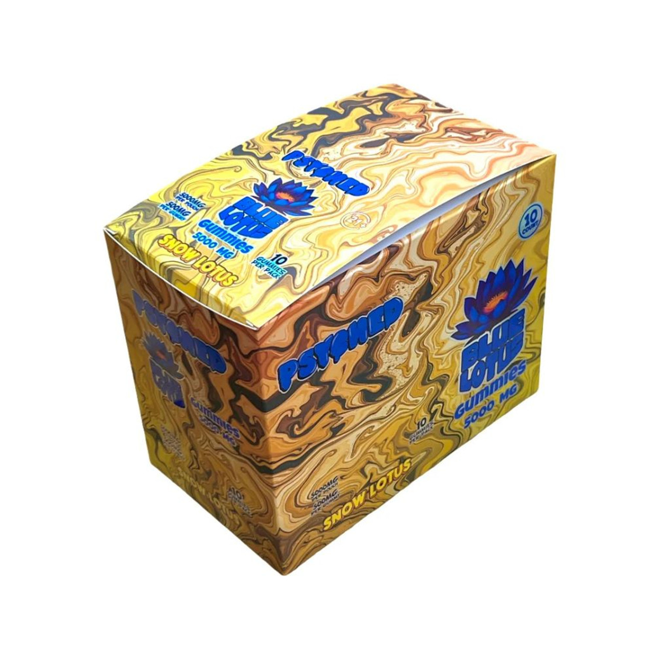 Psyched Blue Lotus 5000mg Gummies - 10 ct. Display
