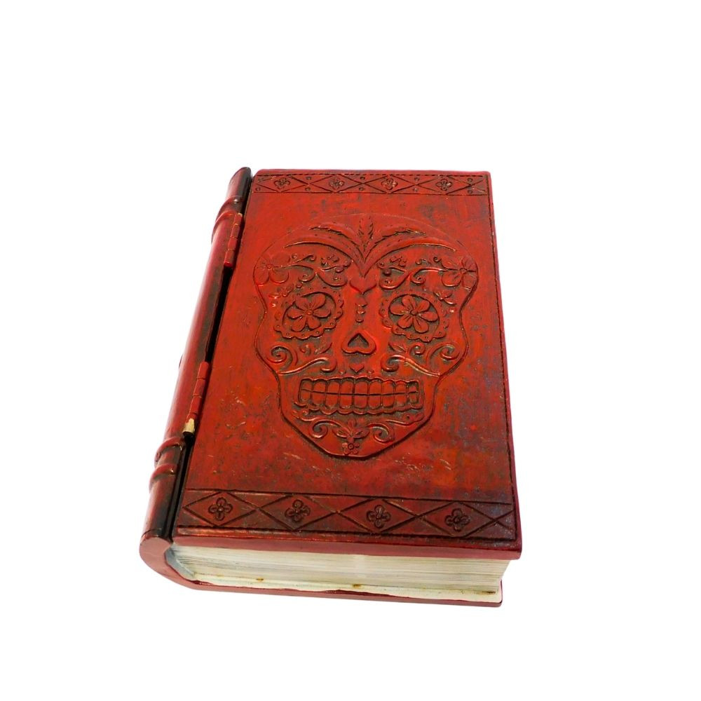 Polyresin Sugar Skull Book Storage Box