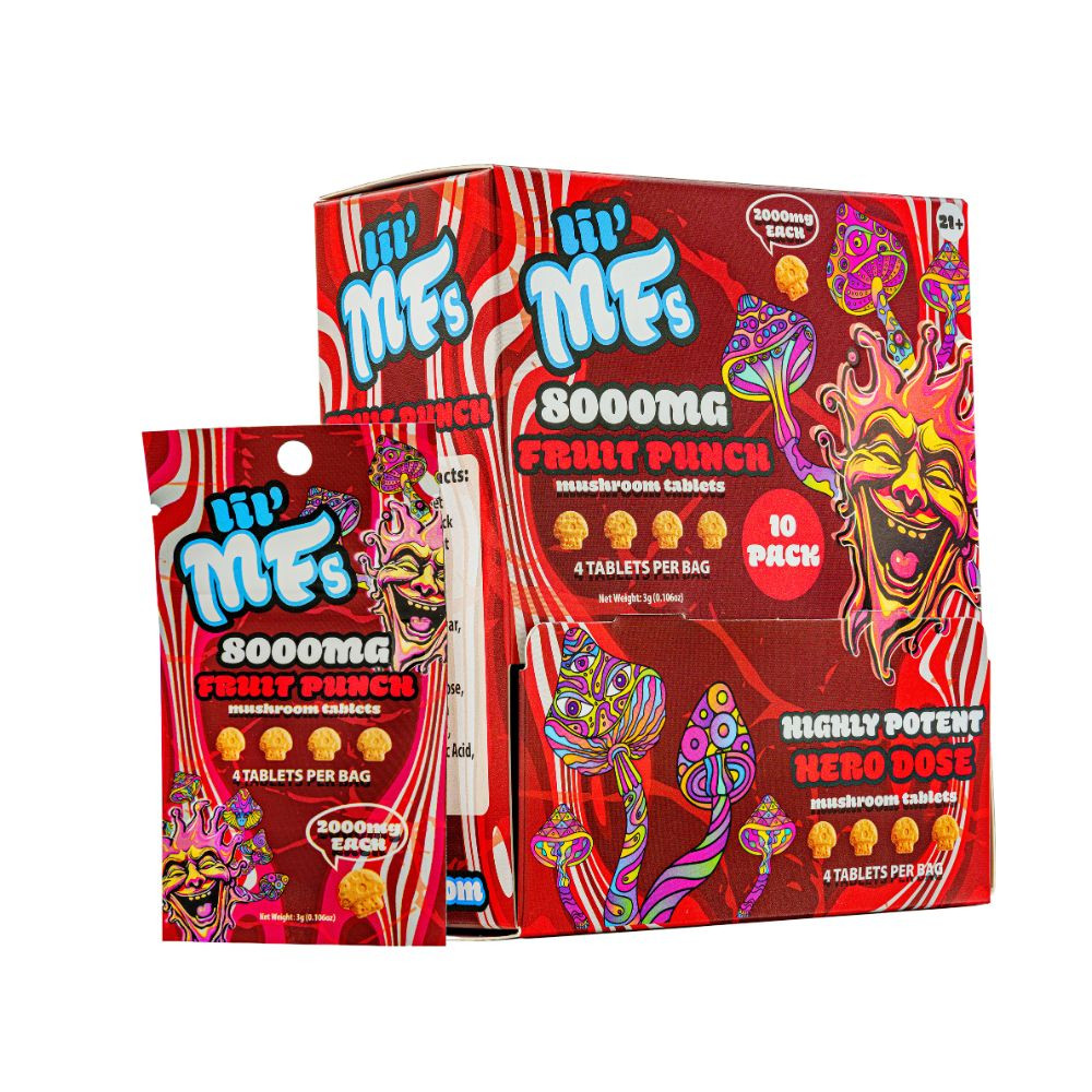 Lil' MF 4 Count Mushroom Tablet - 10 ct. Display