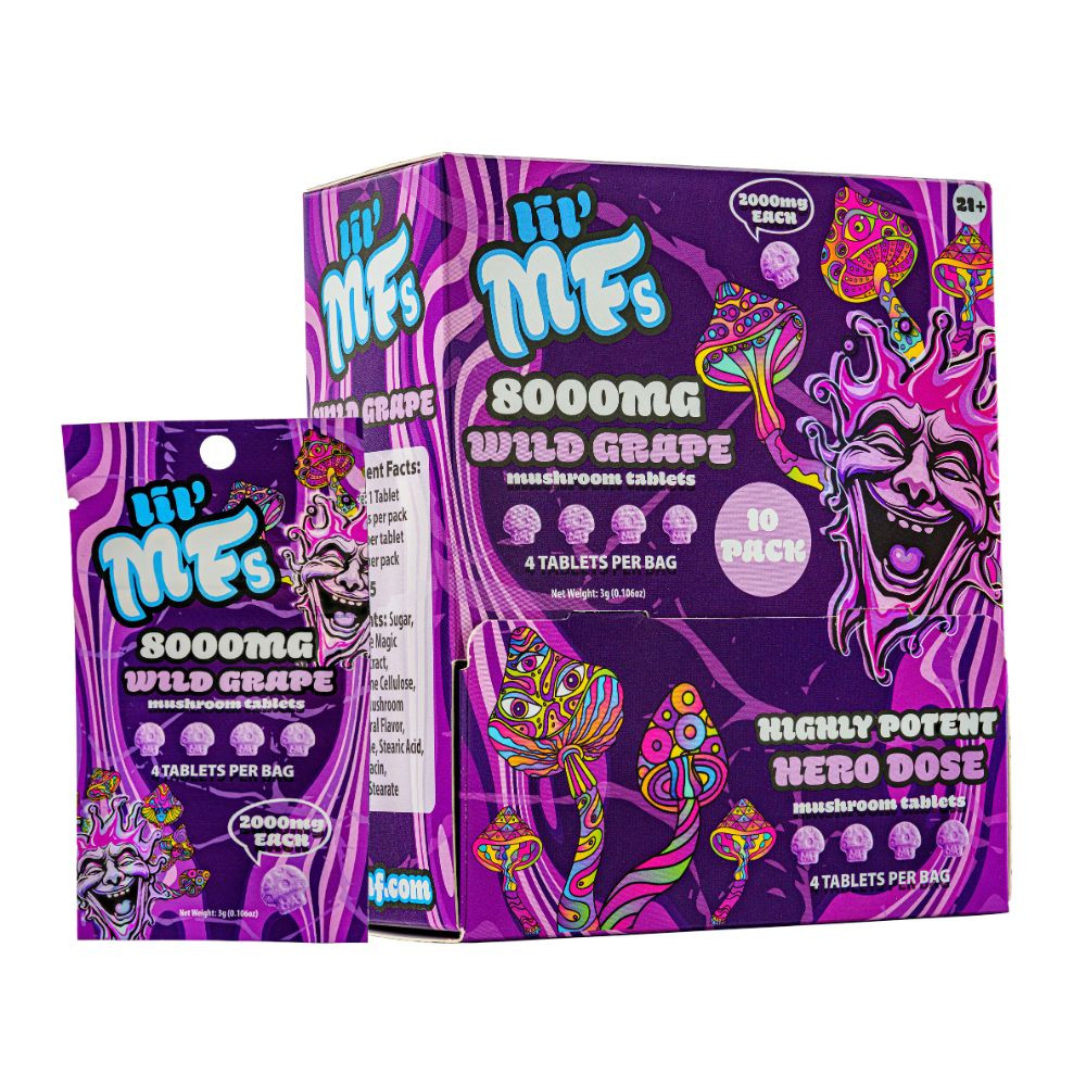 Lil' MF 4 Count Mushroom Tablet - 10 ct. Display