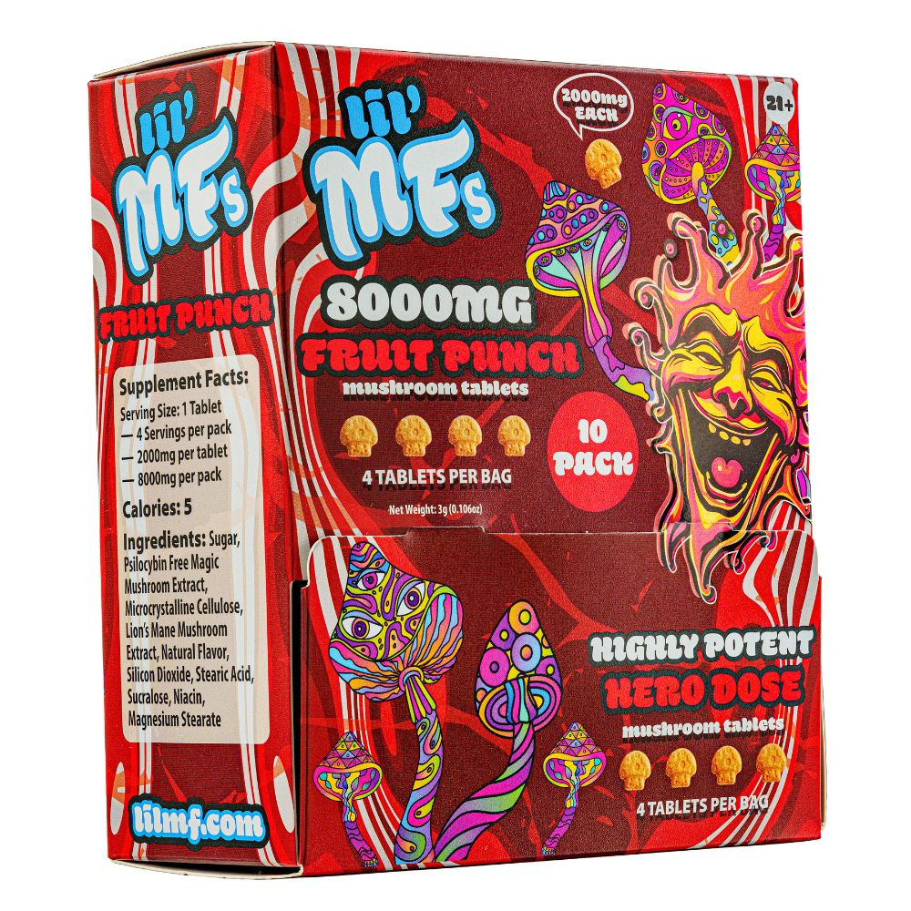 Lil' MF 4 Count Mushroom Tablet - 10 ct. Display