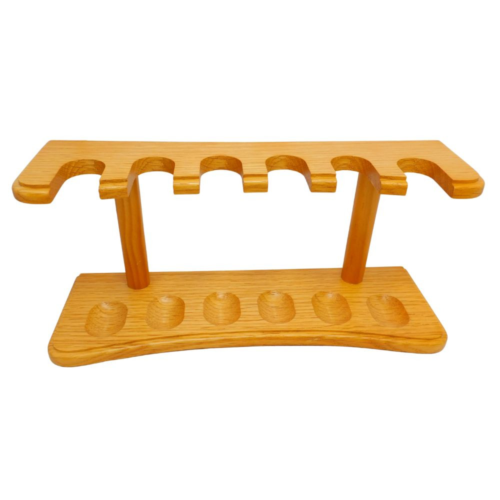 6 Pipe Wood Display Rack - Assorted