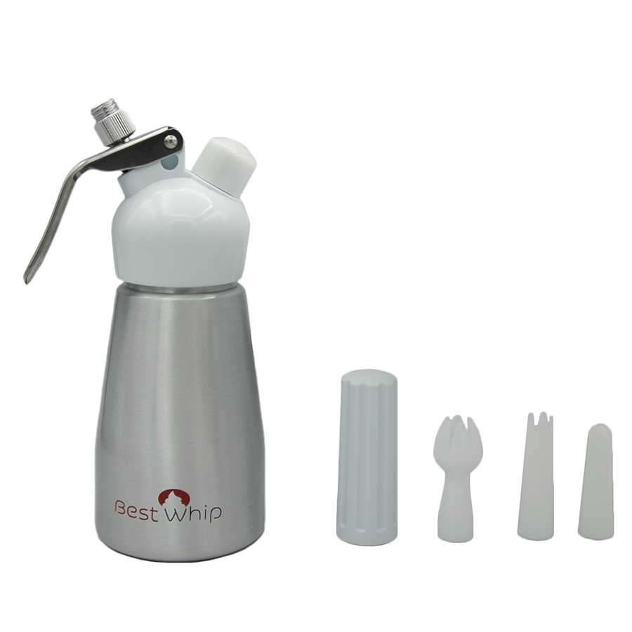 Kitchen Whip Aluminum Dispenser - Silver