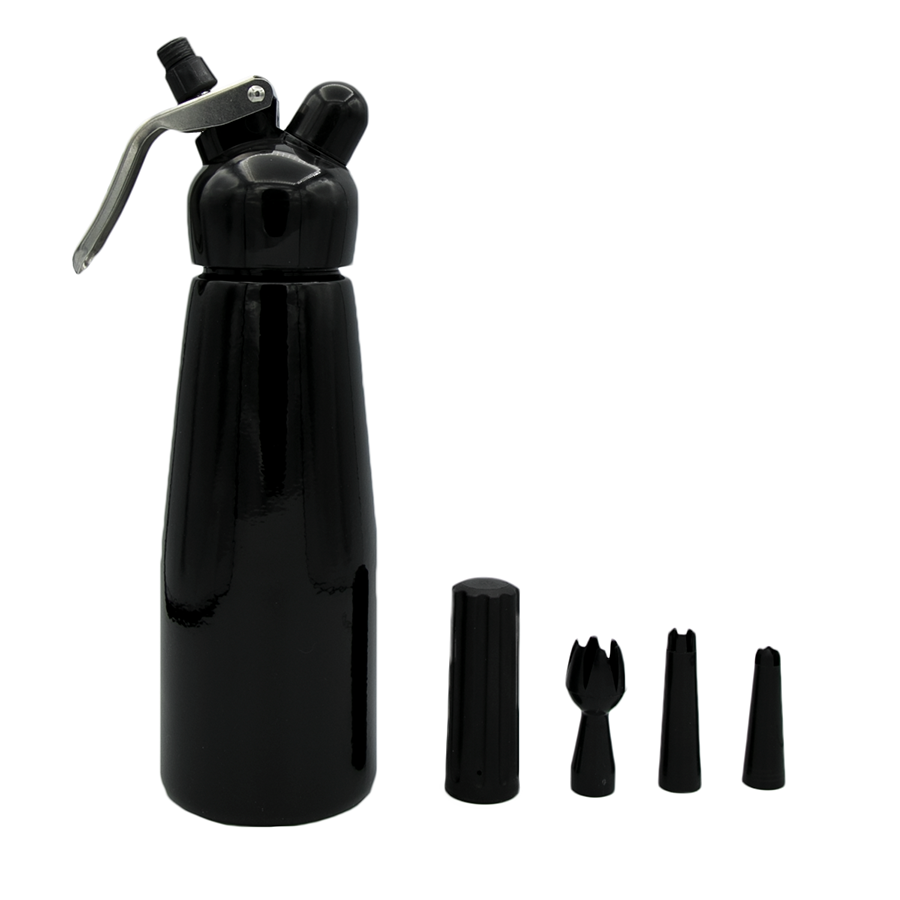 Kitchen Whip Aluminum Dispenser - Black