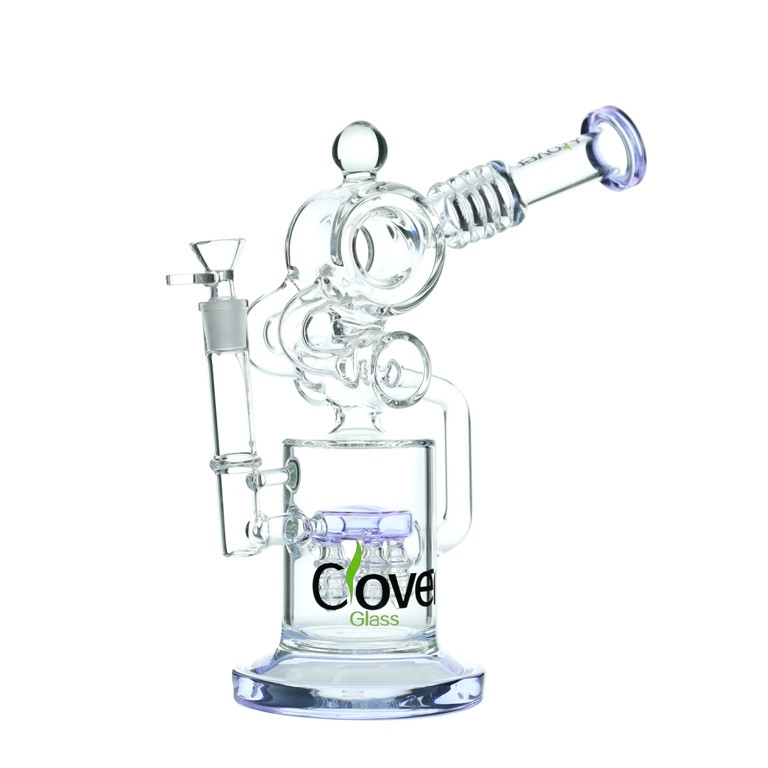 12" Clover WPC-190 Glass Water Pipe - Assorted