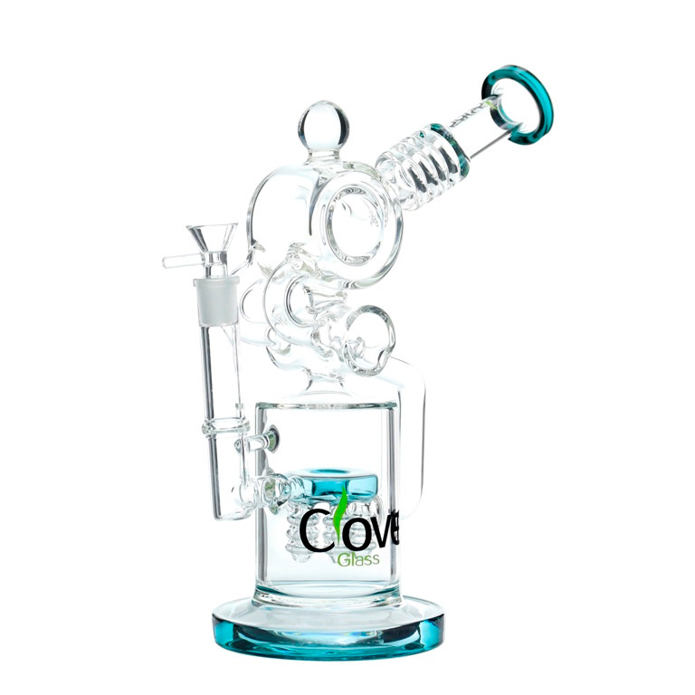 12" Clover WPC-190 Glass Water Pipe - Assorted