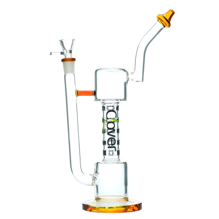10" Clover WPD-63 Glass Water Pipe - Assorted