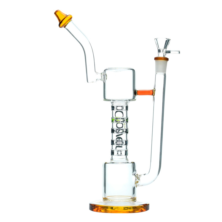 10" Clover WPD-63 Glass Water Pipe - Assorted