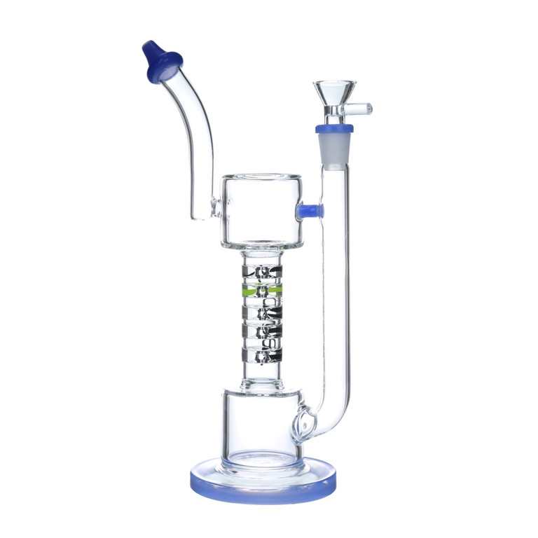 10" Clover WPD-63 Glass Water Pipe - Assorted