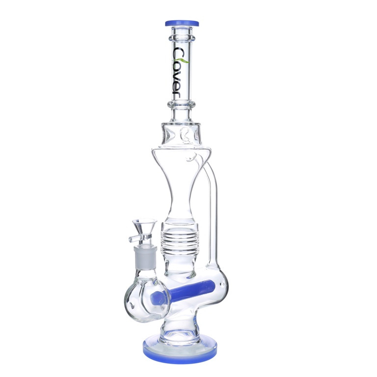 13" Clover WPA-91 Glass Water Pipe - Assorted