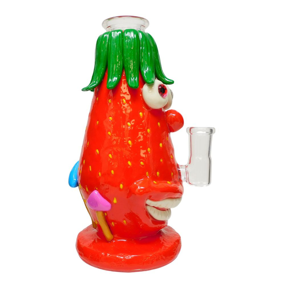 7" Strawberry Face Water Pipe - Assorted