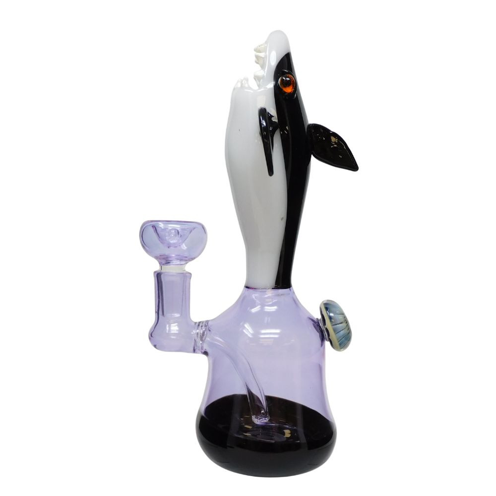 8" Shark #2 Rig Water Pipe - Assorted Colors