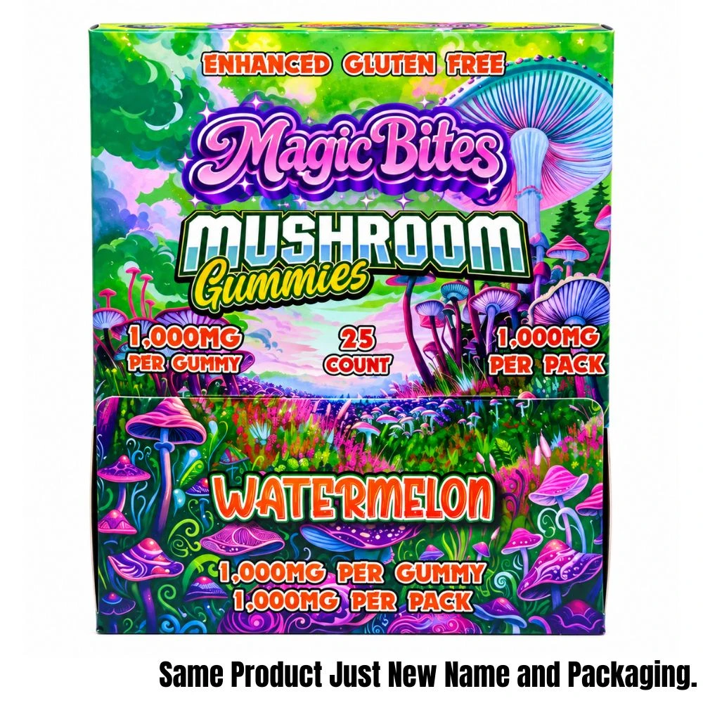 Stoned (Magic Bites) 1000mg Mushroom Gummies - 25 ct. Display