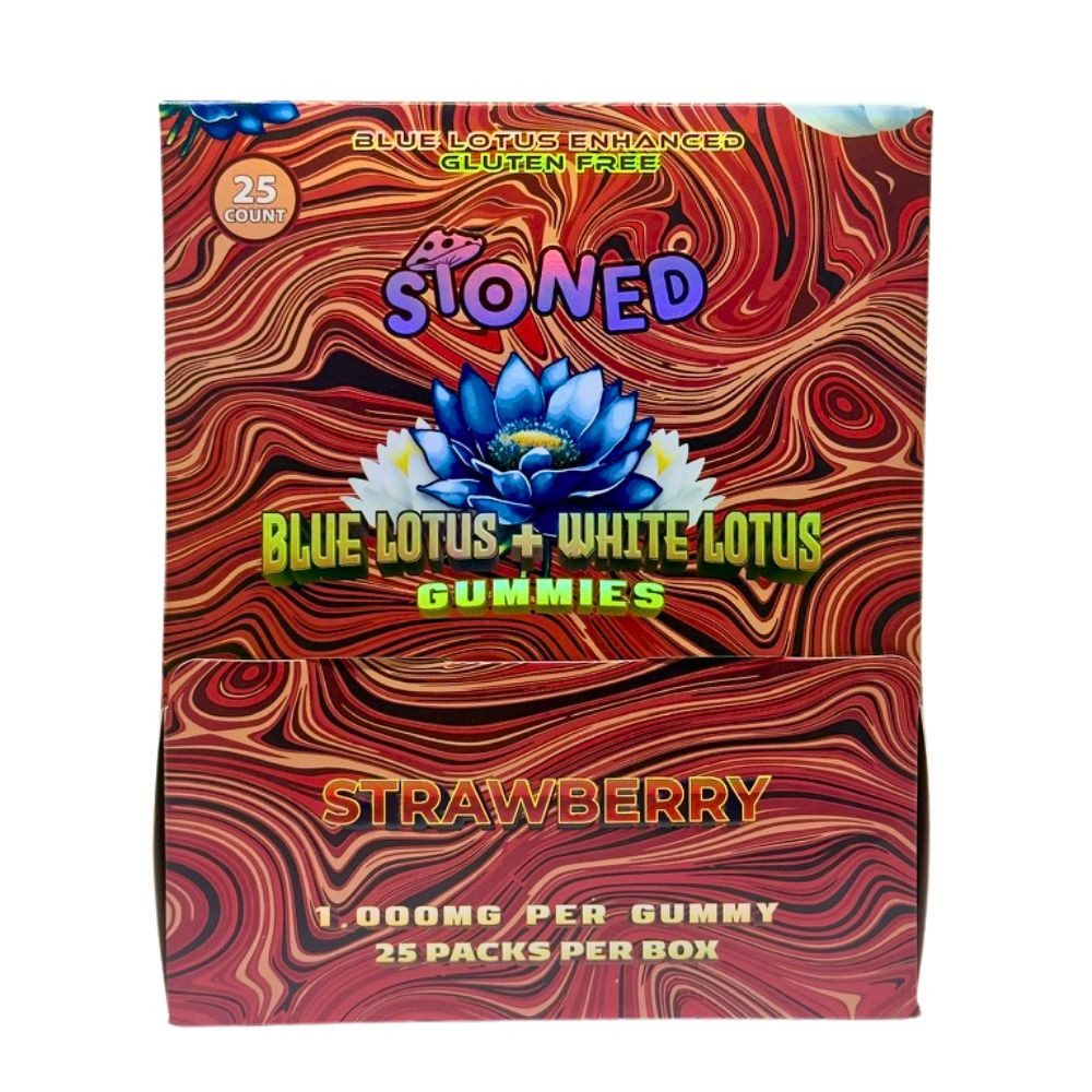 Stoned 1000mg Blue Lotus Gummies - 25 ct. Display