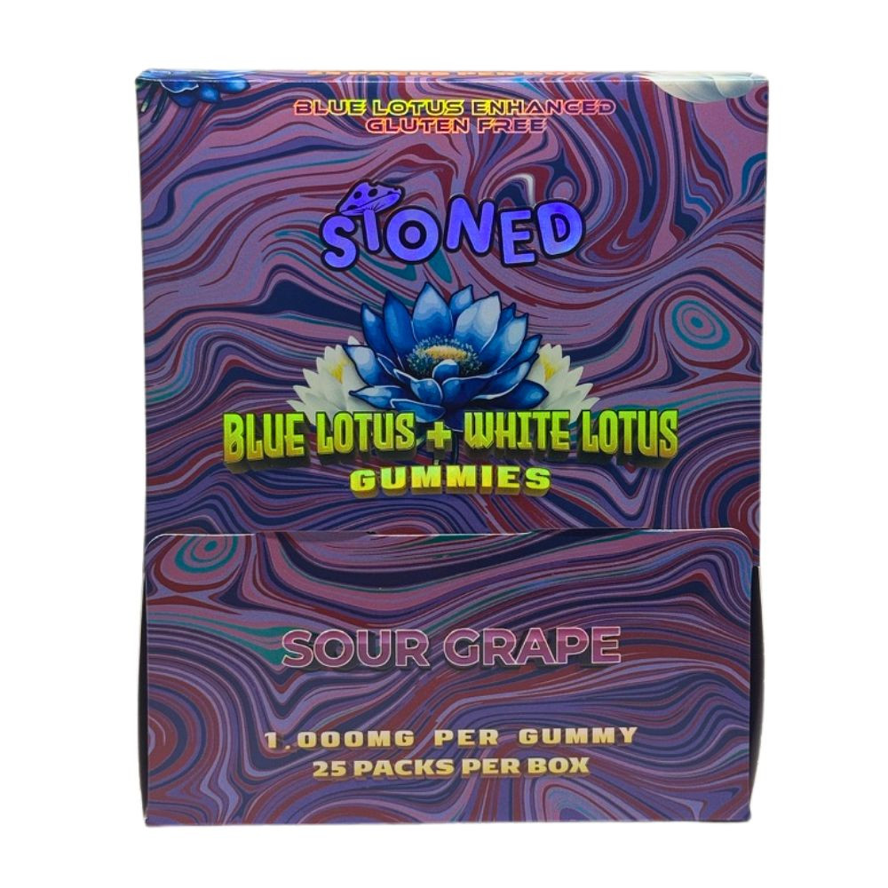 Stoned 1000mg Blue Lotus Gummies - 25 ct. Display