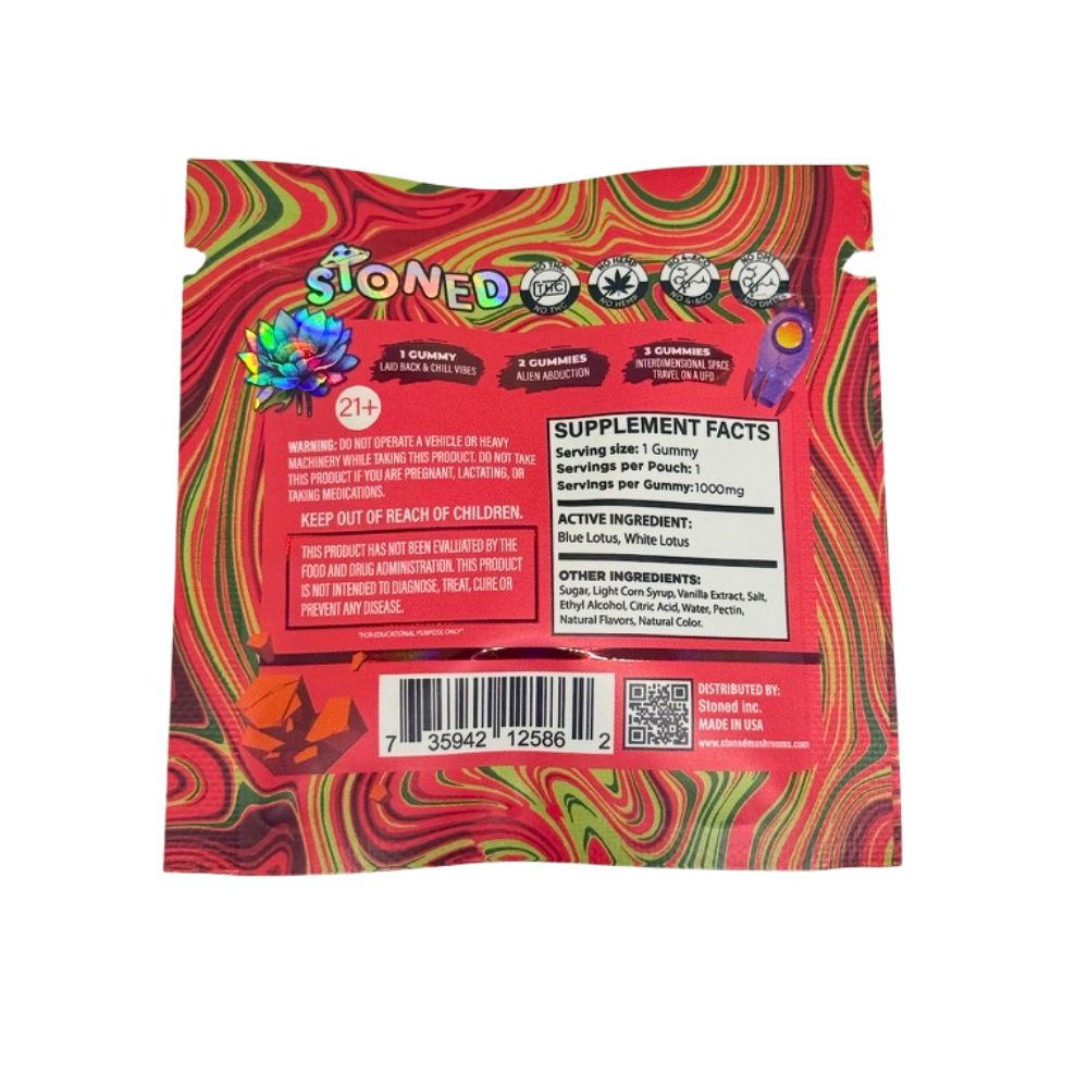 Stoned 1000mg Blue Lotus Gummies - 25 ct. Display